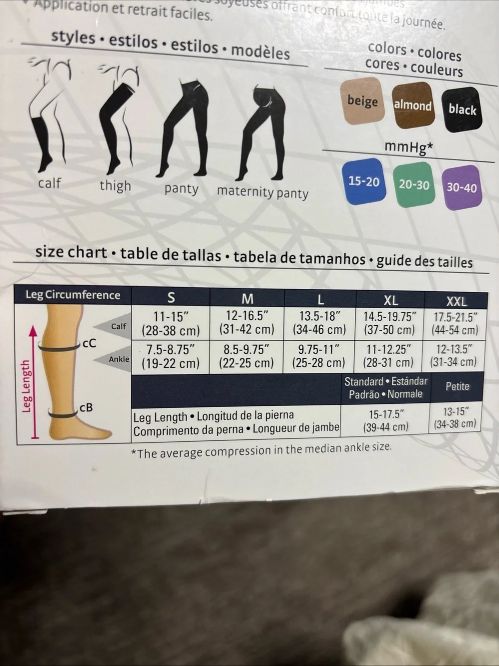 Duomed Advantage Women's Compression Knee-Highs in BLACK 20-30 mmHg NEW